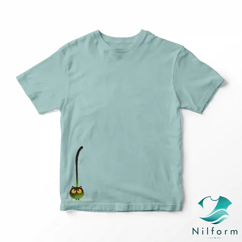 تیشرت مینیمال Kitty cat  نخ پنبه - چاپ عالی | XL, 2XL, 3XL