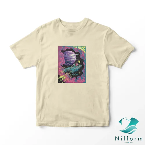 تیشرت وینتیج اسپیس(space) نخ پنبه 28 گرم | سایز XL تا 3XL