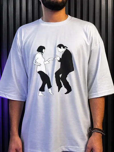 تیشرت باکسی Pulp Fiction سوپر نخ 28 گرم
