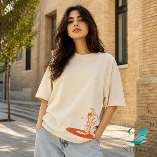 تیشرت مینیمال Retro Swing نخ پنبه اعلا | تیشرت وینتیج سایز XL تا 3XL