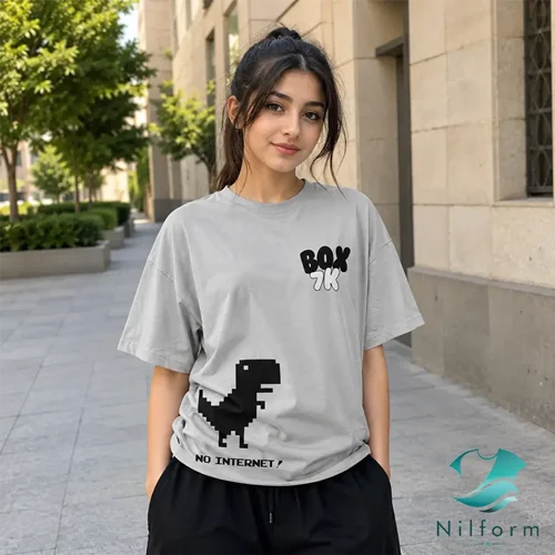 تیشرت وینتیج No Internet نخ پنبه اعلا | تیشرت استریت استایل سایز XL تا 3XL