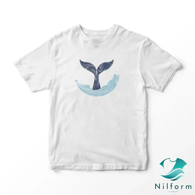 تیشرت Whale Whisper نخ پنبه 28 گرم | خنک و تنفس‌پذیر در سایز XL تا 3XL