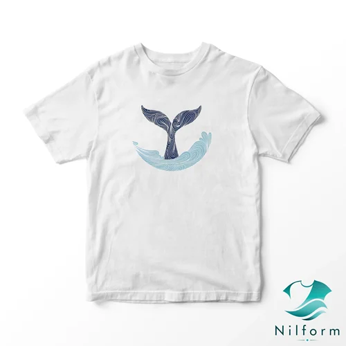 تیشرت Whale Whisper نخ پنبه 28 گرم | خنک و تنفس‌پذیر در سایز XL تا 3XL