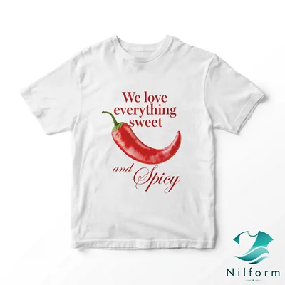 تیشرت پینترستی Spicy نخ پنبه - چاپ عالی | XL, 2XL, 3XL