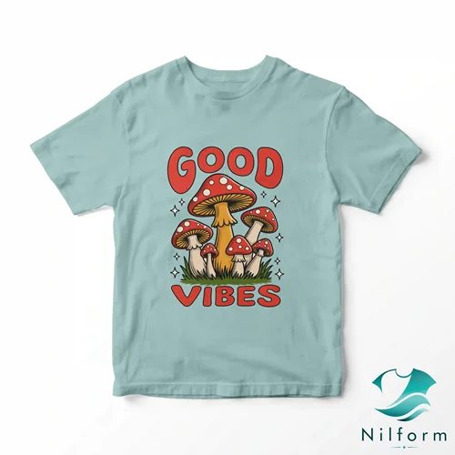 تیشرت فانتزی و وینتیج Good vibes نخ پنبه - چاپ عالی | XL, 2XL, 3XL