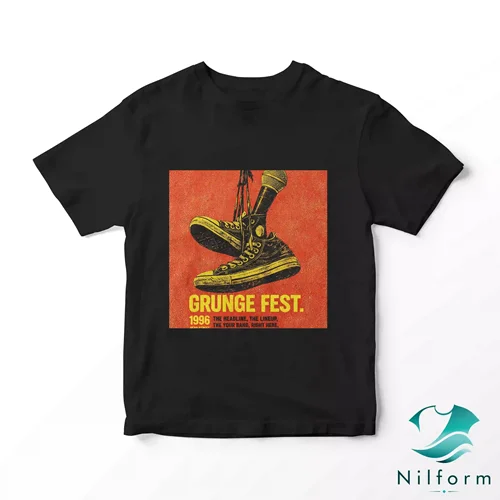 تیشرت وینتیج Grunge Fest 1996 نخ پنبه - چاپ عالی | XL, 2XL, 3XL