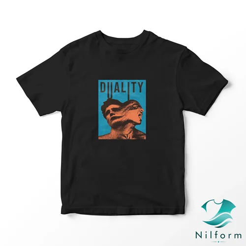 تیشرت وینتیج Duality نخ پنبه اعلا | تیشرت پینترستی سایز XL تا 3XL