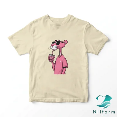 تیشرت فانتزی پلنگ صورتی (Pink Panther) | نخ پنبه | سایز XL تا 3XL | چاپ باکیفیت و ماندگار