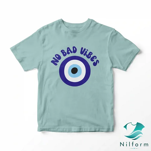 تیشرت فانتزی No Bad Vibes نخ پنبه - چاپ عالی | XL, 2XL, 3XL