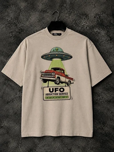 تیشرت وینتیج UFO دونخ پنبه