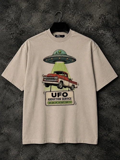 تیشرت وینتیج UFO دونخ پنبه