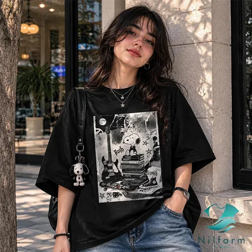 تیشرت پینترستی اسنوپی (Snoopy) نخ پنبه اعلا |  سایز XL تا 3XL