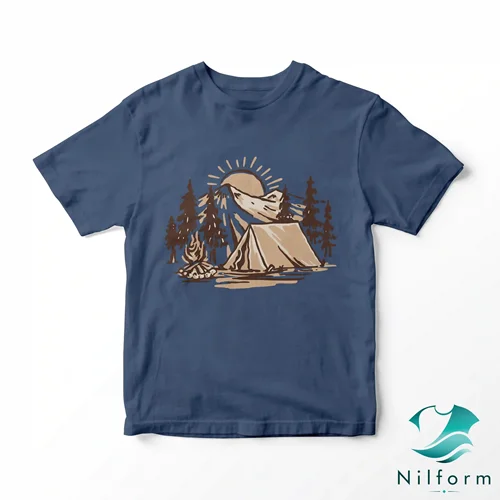 تیشرت تابستانی camping نخ پنبه - چاپ عالی | XL, 2XL, 3XL