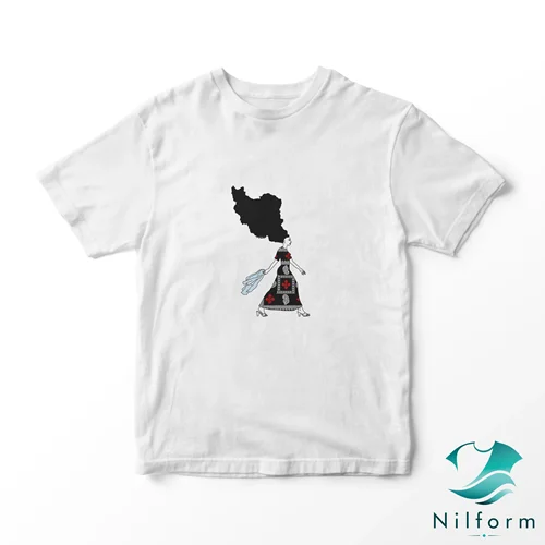 تیشرت هنری دختر ایران نخ پنبه اعلا | تیشرت آرت وینتیج سایز XL تا 3XL